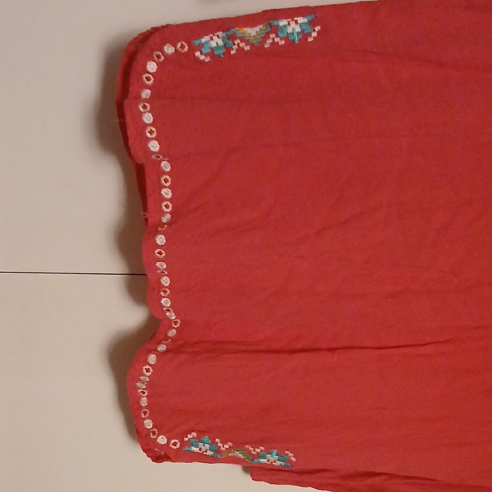 Vintage Floral Embroidered Blouse -size S - Picture 3 of 7